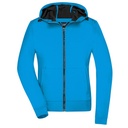 Kurtka Damska Softshellowa z Kapturem JN1145 - Blue & Black
