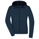 Kurtka Damska Softshellowa z Kapturem JN1145 - Navy & Navy