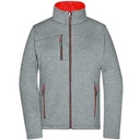 Kurtka Softshell Damska JN1147 - Dark Melange & Red