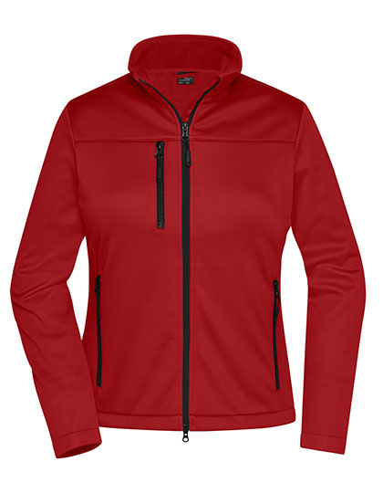 Damska kurtka softshell slim JN1171 - Red