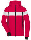 Kurtka Damska Zimowa Sportowa JN1173 - Light Red & White & Black