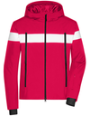 Kurtka Męska Zimowa Ocieplana Wodoodporna JN1174 - Light Red & White & Black