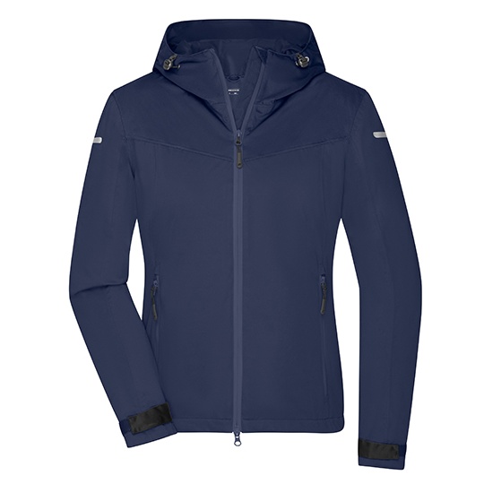 Kurtka Softshell Damska Z Kapturem JN1179 - Navy