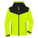 Kurtka Softshell Męska Wiatroodporna Z Kapturem JN1180 - Bright Yellow & Black