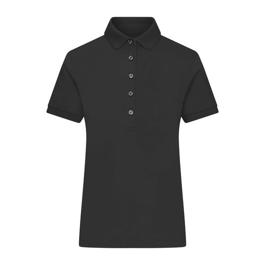 Damska koszulka polo slim JN1301 - Black