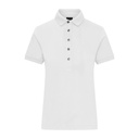 Damska koszulka polo slim JN1301 - White