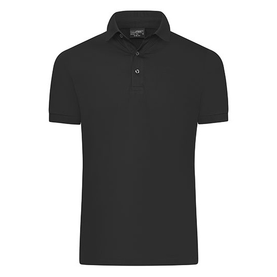 Koszulka Polo Męska Slim Bawełniana Pique JN1302 - Black