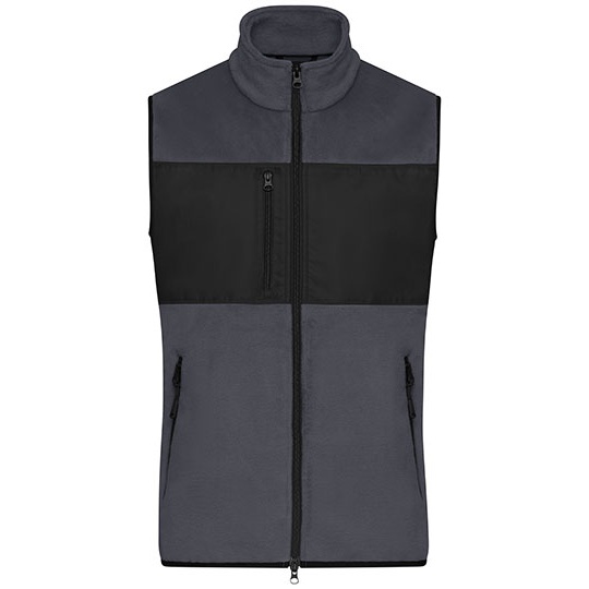Kamizelka Meska Polarowa JN1310 - Carbon & Black