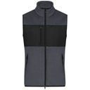 Kamizelka Męska Polarowa JN1310 - Carbon & Black