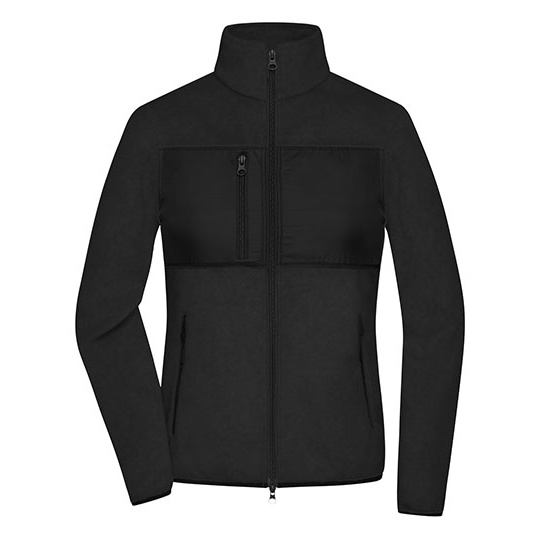 Bluza Damska Slim Polarowa JN1311 - Black & Black