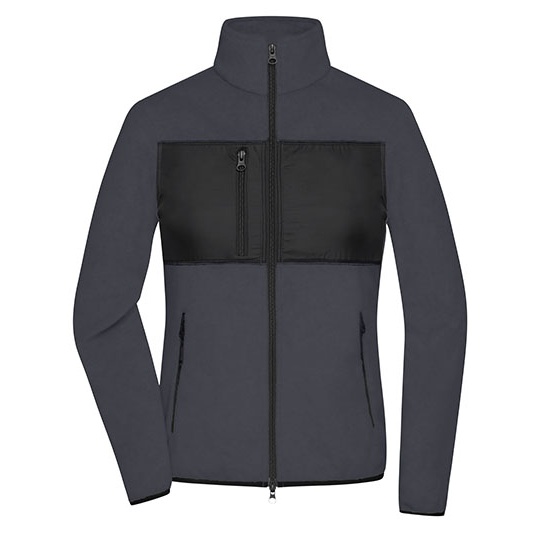 Bluza Damska Slim Polarowa JN1311 - Carbon & Black