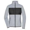 Bluza Damska Slim Polarowa JN1311 - Light Melange & Black