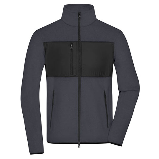 Bluza Meska Polarowa JN1312 - Carbon & Black