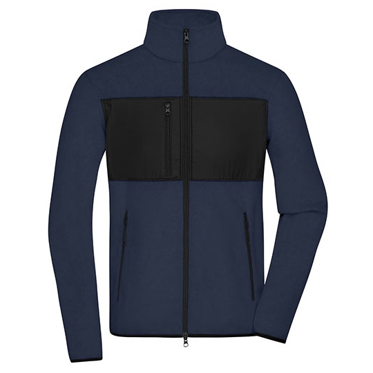 Męska bluza polarowa JN1312 - Navy & Black