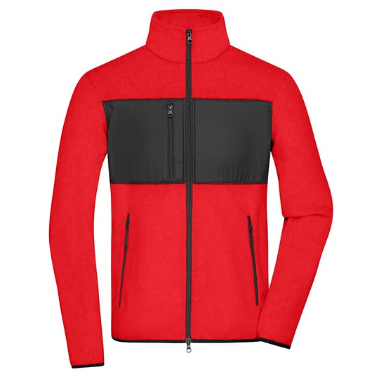 Bluza Meska Polarowa JN1312 - Red & Black