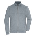 Bluza Męska Rozpinana Sportowa JN1318 - Light Melange