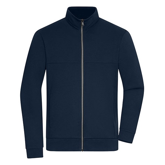 Męska bluza sportowa na zamek JN1318 - Navy