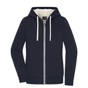 Damska Bluza Rozpinana Z Kapturem Dwuwarstwowa JN1319 - Navy & Nature
