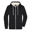 Bluza Męska Rozpinana Z Kapturem Dwuwarstwowa JN1320 - Black & Nature