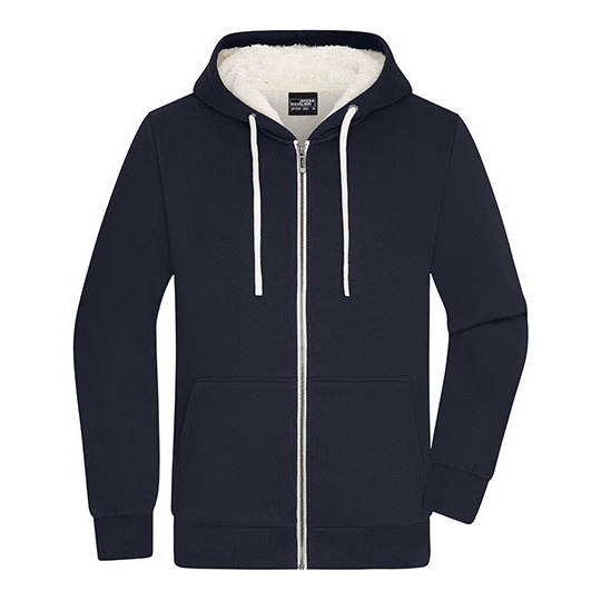 Bluza Męska Rozpinana Z Kapturem Dwuwarstwowa JN1320 - Navy & Nature