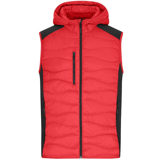Kamizelka Meska Hybrydowa Ocieplana JN1328 - Red & Black