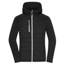 Kurtka Damska Hybrydowa Polarowa Ocieplana JN1329 - Black & Black
