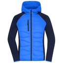 Kurtka Damska Hybrydowa Polarowa Ocieplana JN1329 - Blue & Navy