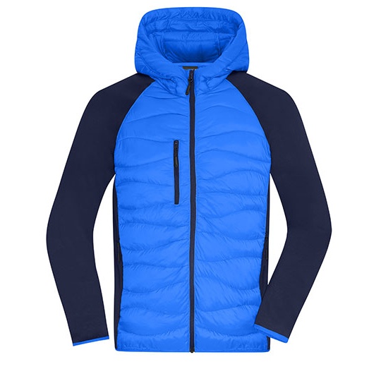 Kurtka Hybrydowa Meska Ocieplana JN1330 - Blue & Navy
