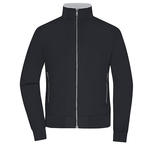 Bluza Dwustronna Zapinana JN1335 - Black & Silver (Solid)