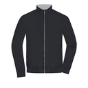 Kurtka Bomberka Męska Dwustronna JN1336 - Black & Silver (Solid)