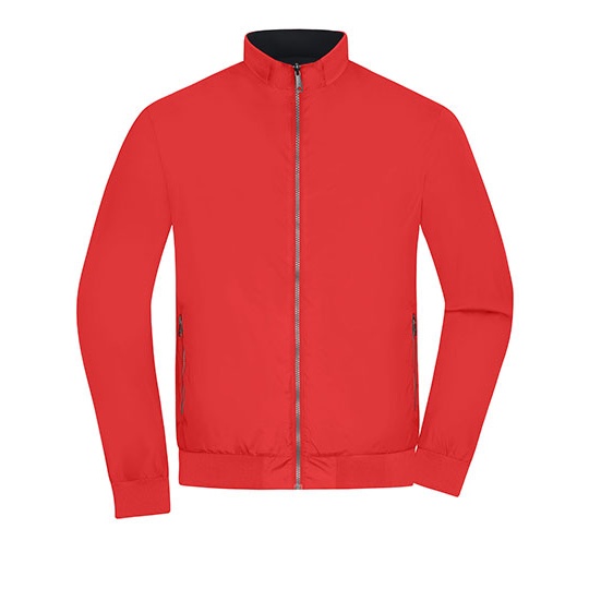 Kurtka Bomberka Meska Dwustronna JN1336 - Red & Black