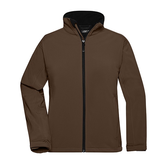 Damska Kurtka Softshellowa Slim JN137 - Brown
