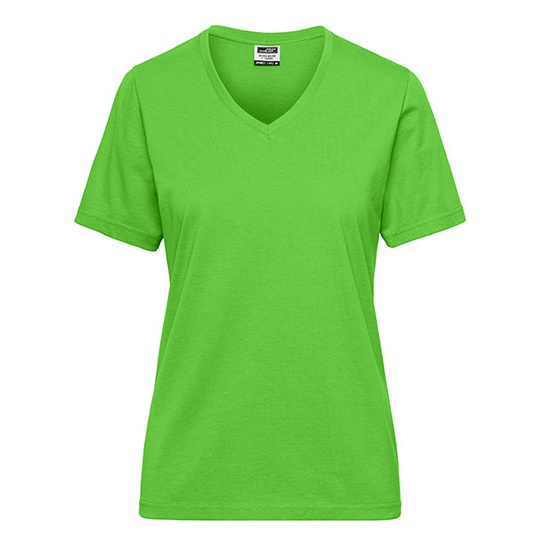 T-shirt Damski Roboczy Slim JN1807 - Lime Green