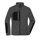 Bluza Damska Slim Polarowa JN1817 - Black Melange & Black & Silver (Solid)