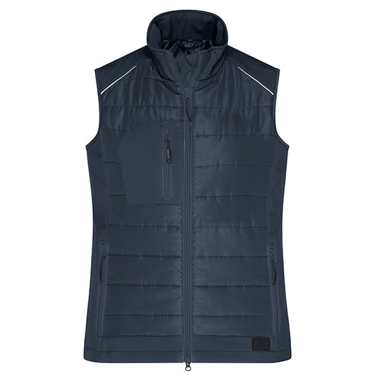 Kamizelka Damska Hybrydowa Ocieplana Slim JN1821 - Carbon & Carbon