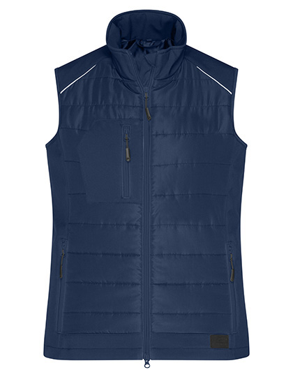 Kamizelka Damska Hybrydowa Ocieplana Slim JN1821 - Navy & Navy