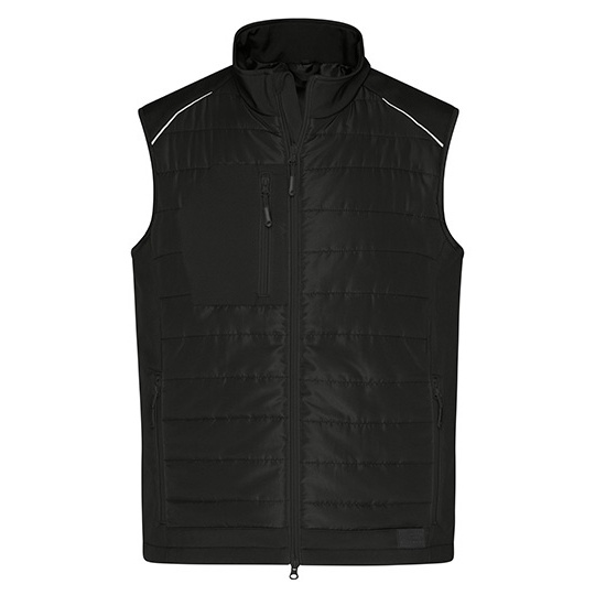 Kamizelka Męska Softshell Pikowana JN1822 - Black