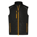 Kamizelka Męska Softshell Pikowana JN1822 - Black & Neon Orange