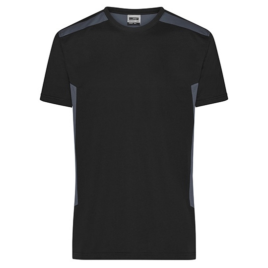 Męski T-shirt Roboczy JN1824 - Black & Carbon
