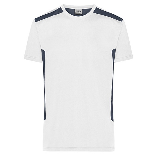 Męski T-shirt Roboczy JN1824 - White & Carbon