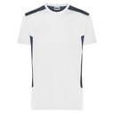 Koszulka Męska Sportowa Funkcyjna Oddychająca JN1824 - White & Carbon