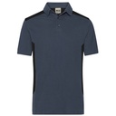 Koszulka Polo Męska Odprowadzajaca Wilgoc Dwukolorowa JN1826 - Carbon & Black