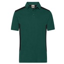 Koszulka Polo Męska Odprowadzajaca Wilgoc Dwukolorowa JN1826 - Dark Green & Black