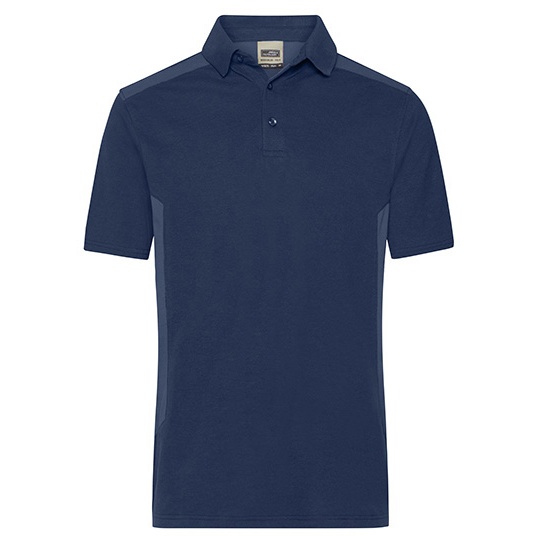 Koszulka Polo Meska Odprowadzajaca Wilgoc Dwukolorowa JN1826 - Navy