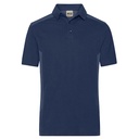 Koszulka Polo Męska Odprowadzajaca Wilgoc Dwukolorowa JN1826 - Navy
