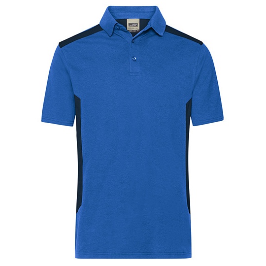 Koszulka Polo Meska Odprowadzajaca Wilgoc Dwukolorowa JN1826 - Royal & Navy