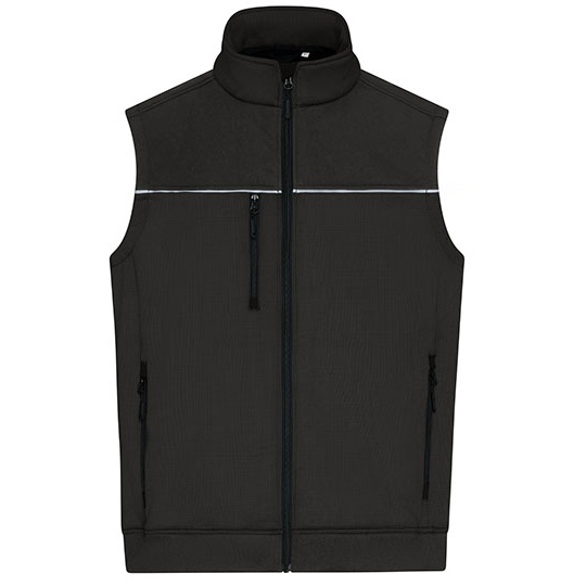 Kamizelka Robocza Softshell Odblaskowa JN1867 - Carbon & Black