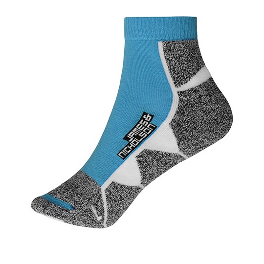 Skarpety Krotkie Sportowe Oddychajace JN214 - Bright Blue & White