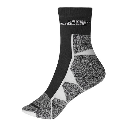 Skarpetki Krotkie Sportowe Wzmocnione JN215 - Black & White
