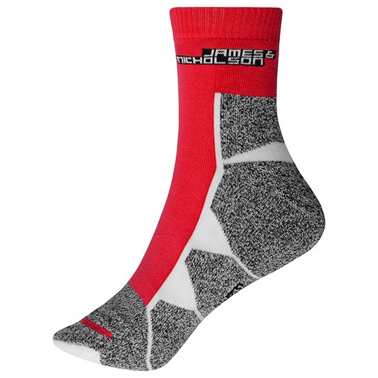 Skarpetki Krotkie Sportowe Wzmocnione JN215 - Red & White